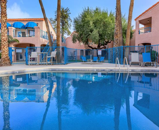 Gated Pool at Winterhaven Terrace Apartments in Tucson Arizona